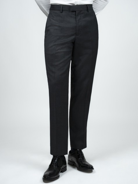 Grey Birdseye Three-Piece Suit