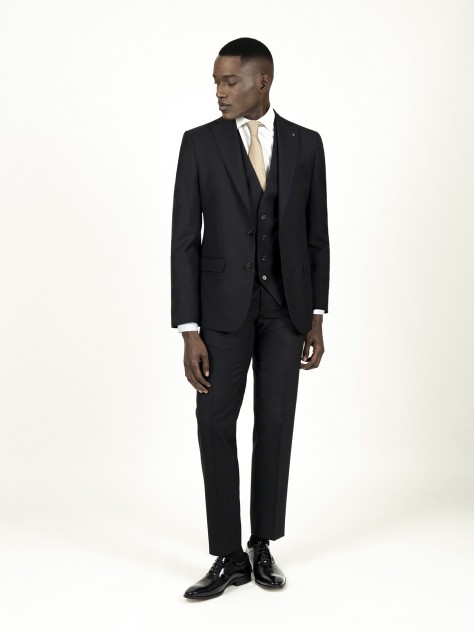 Black 3-Piece Regular Fit Suit - Image product