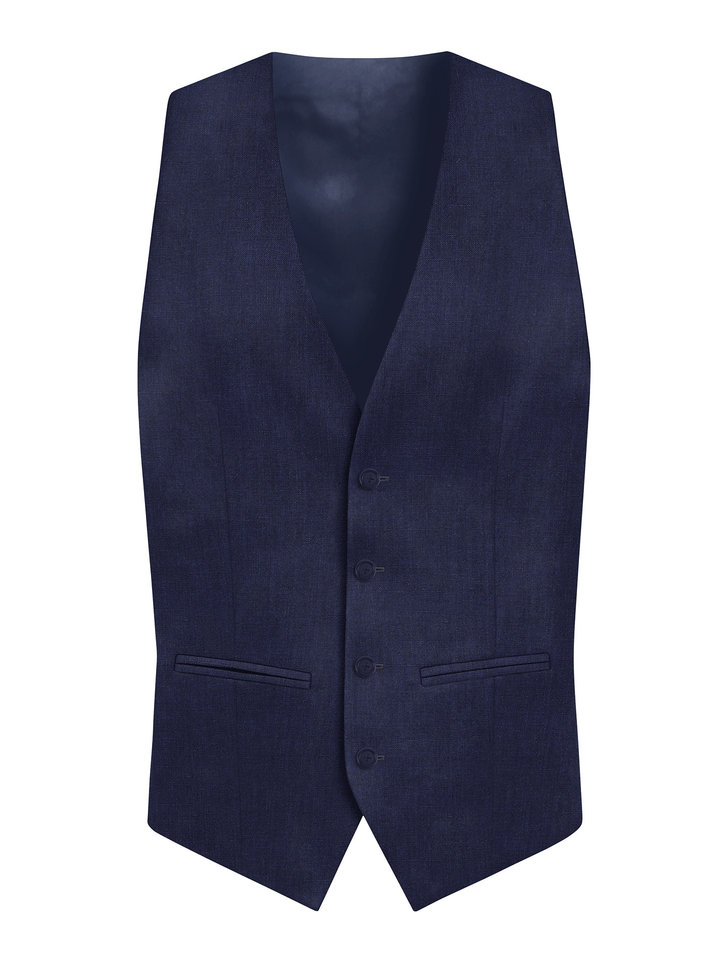 Regular Fit Dark Blue Suit Waistcoat