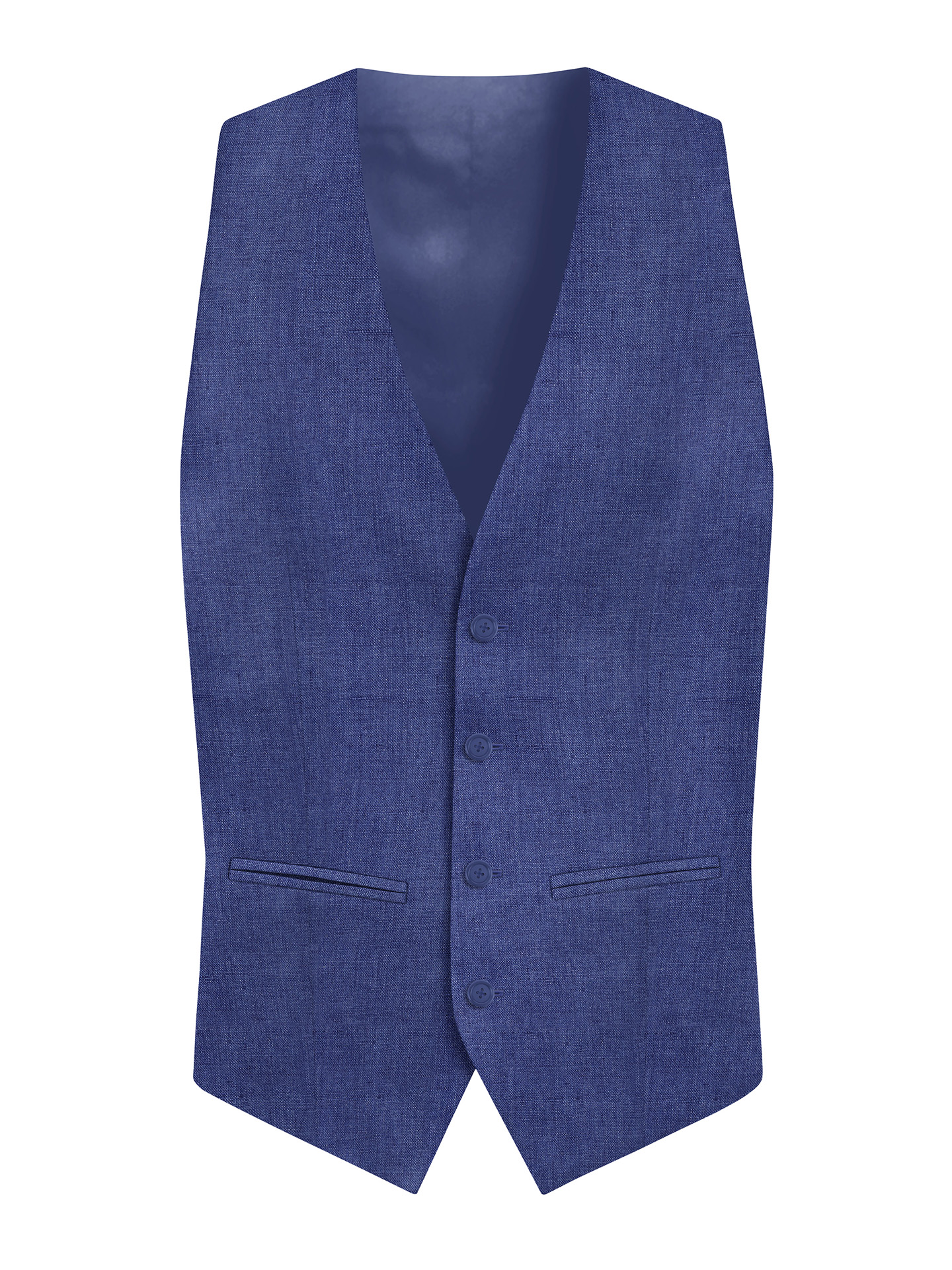 Regular Fit Blue Suit Waistcoat
