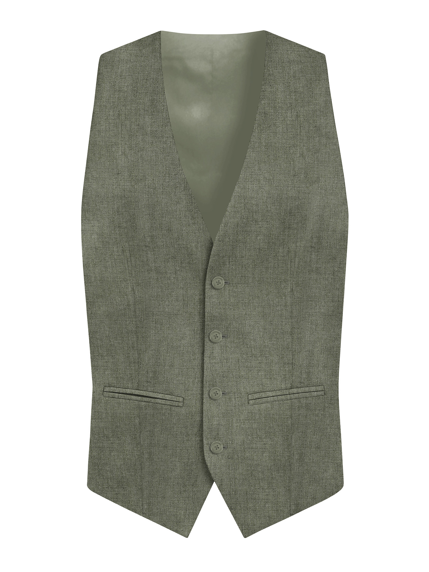 Regular Fit Green Suit Waistcoat