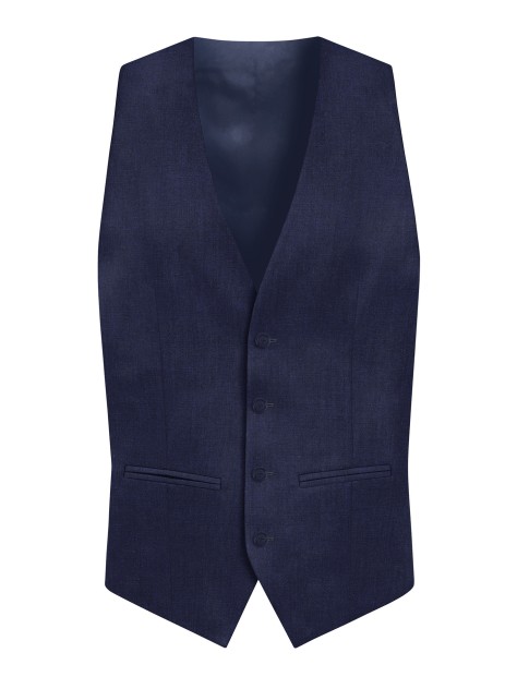Regular Fit Dark Blue Suit Waistcoat - Image product