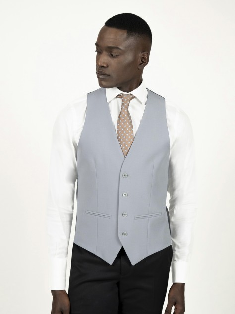Grey Wool-Blend Waistcoat - Image product