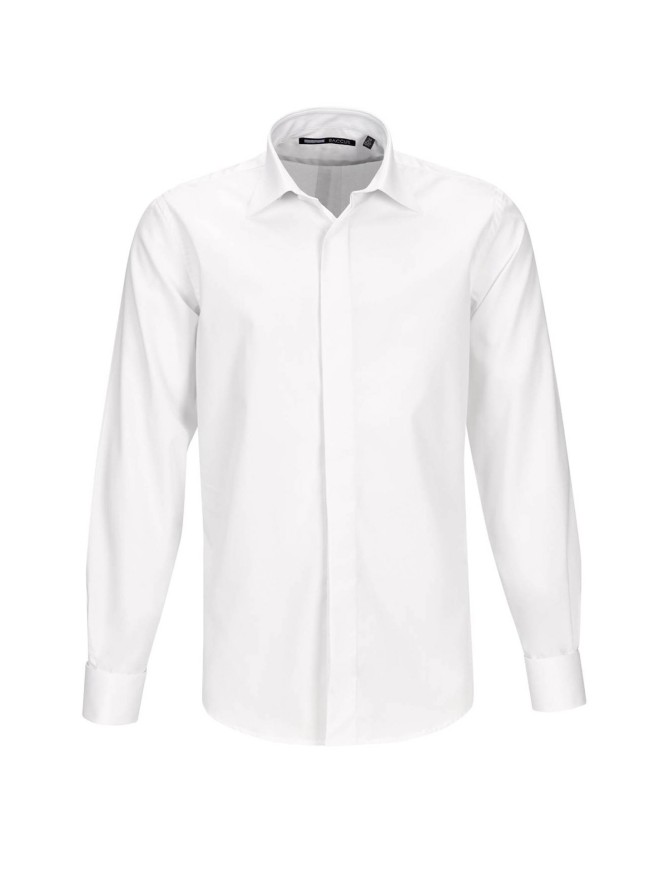 White Regular Fit Cotton Formal Shirt