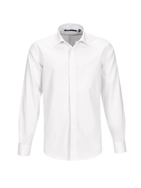 White Regular Fit Cotton Formal Shirt