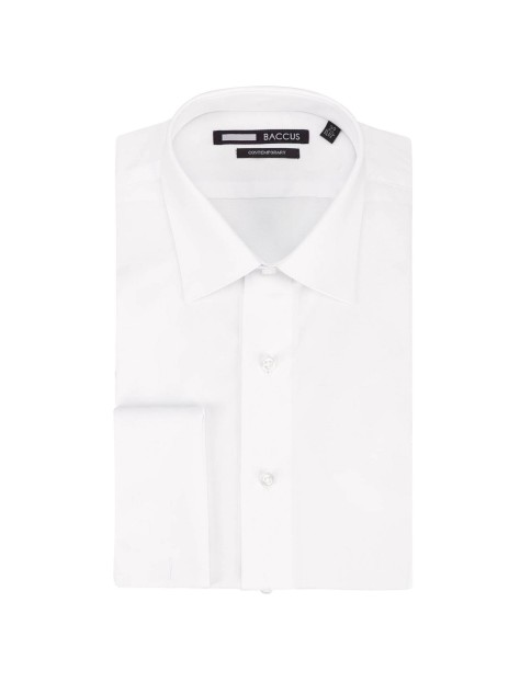 White Contemporary Fit Easy Care Double Cuff Shirt - Image product