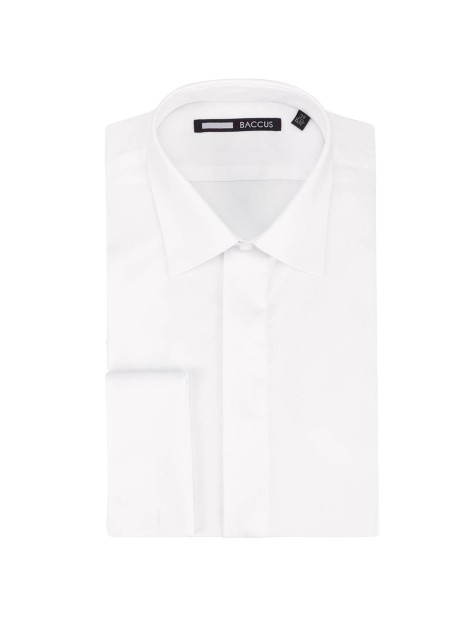 White Regular Fit Cotton Formal Shirt - Image product