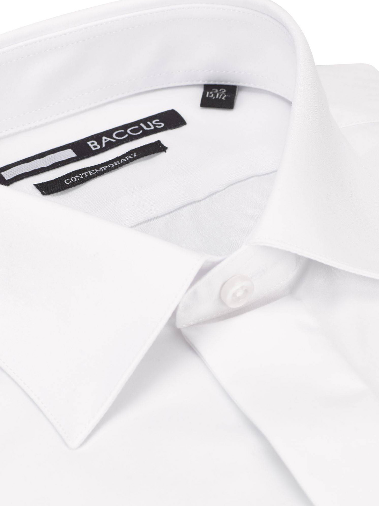 White Contemporary Fit Easy Care Double Cuff Shirt