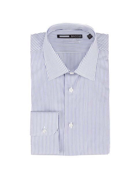 Blue Striped Regular Fit Classic Shirt - Image product