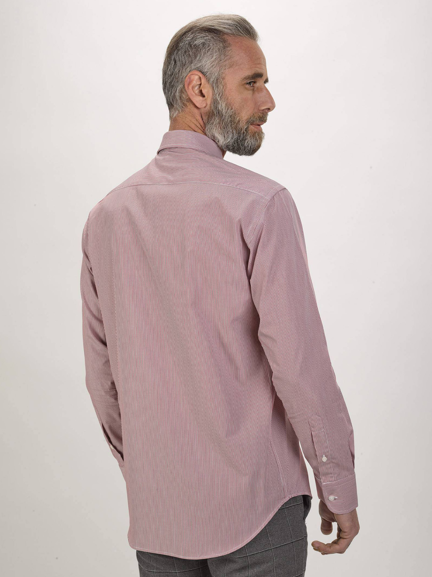 Camisa Azul às Riscas Regular Fit Refinada