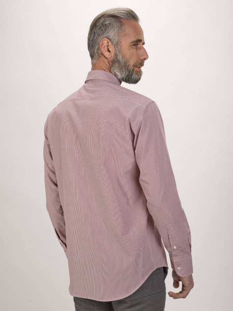 Blue Striped Regular Fit Refined Shirt