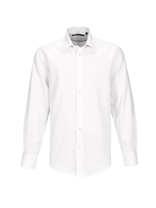 Blue Textured Cotton Regular Fit Shirt