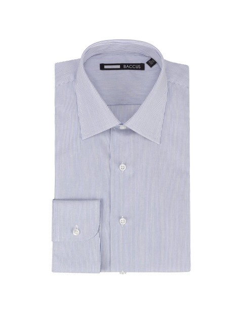 Blue Striped Regular Fit Smart Shirt - Image product
