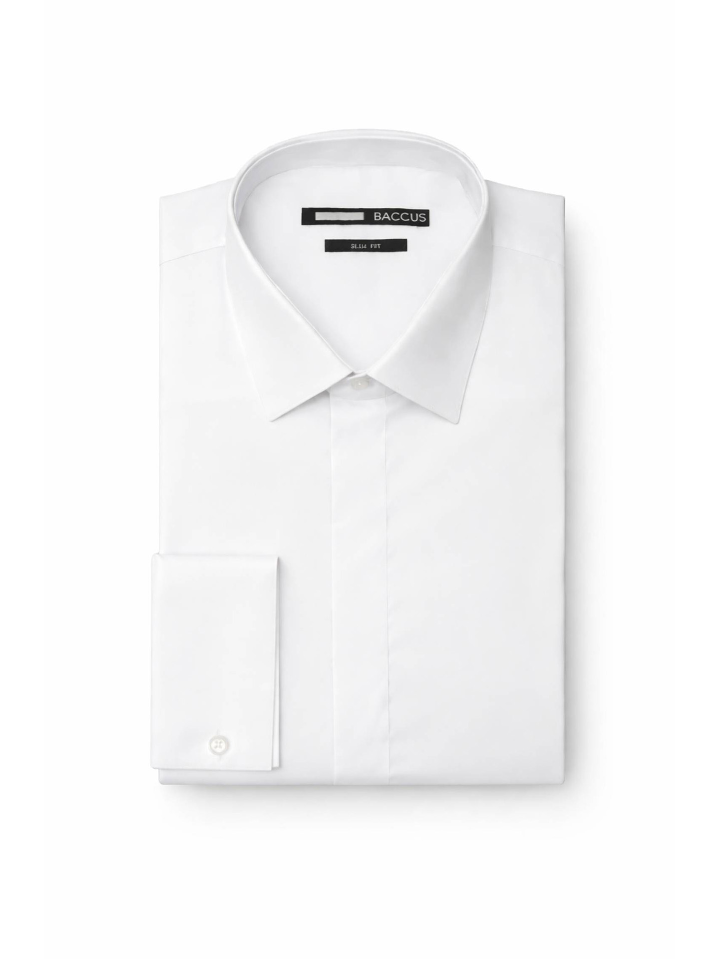 White Fitted Formal Occasion Shirt