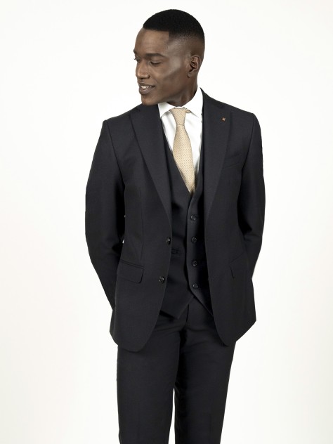 Black Regular Fit Suit