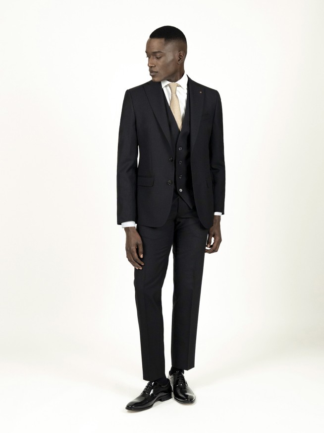 Black Regular Fit Suit
