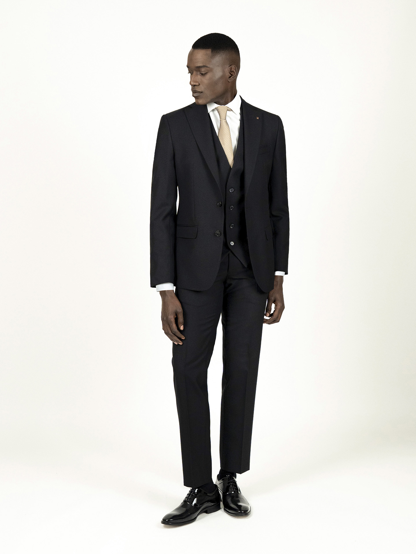 Black Regular Fit Suit