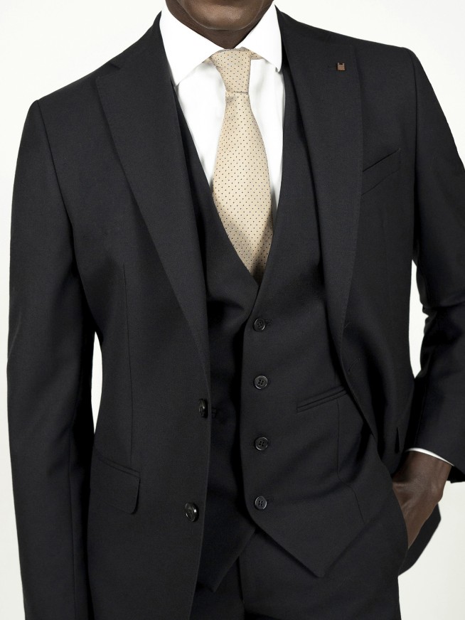 Black Regular Fit Suit