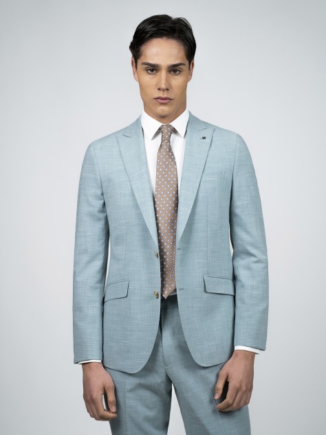 Regular Fit Light Green  Easy Care Suit - Image product