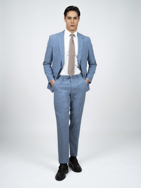 Regular Fit Light Blue Easy Care Suit - Image product