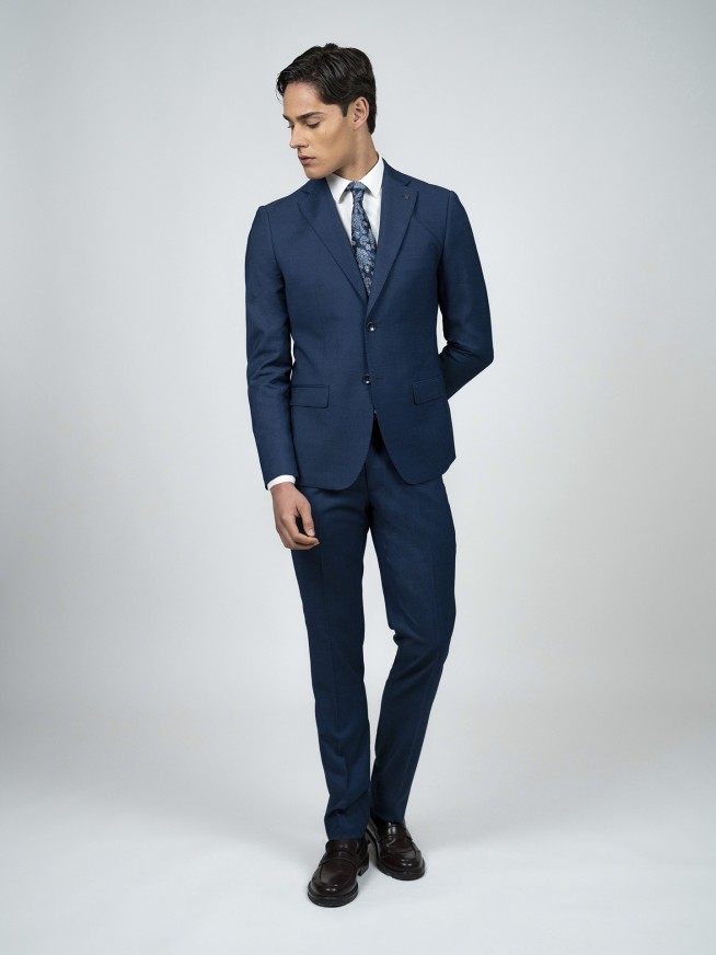 Blue Tailored Fit Suit