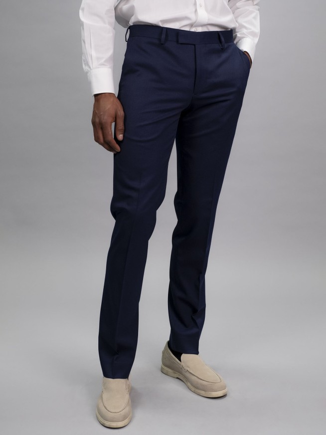 Tailored Fit Blue Italian Wool Suit