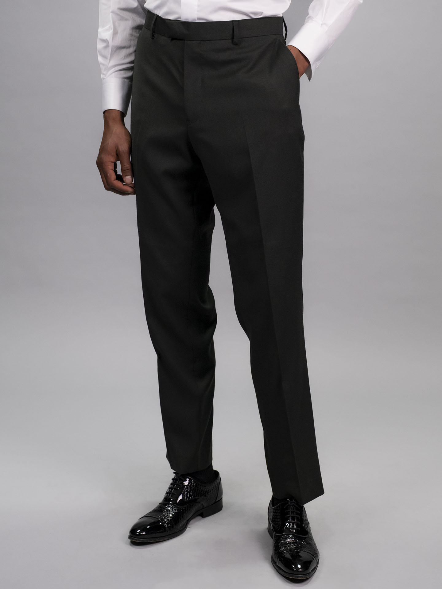 Regular Fit Green Stretch Tuxedo Suit