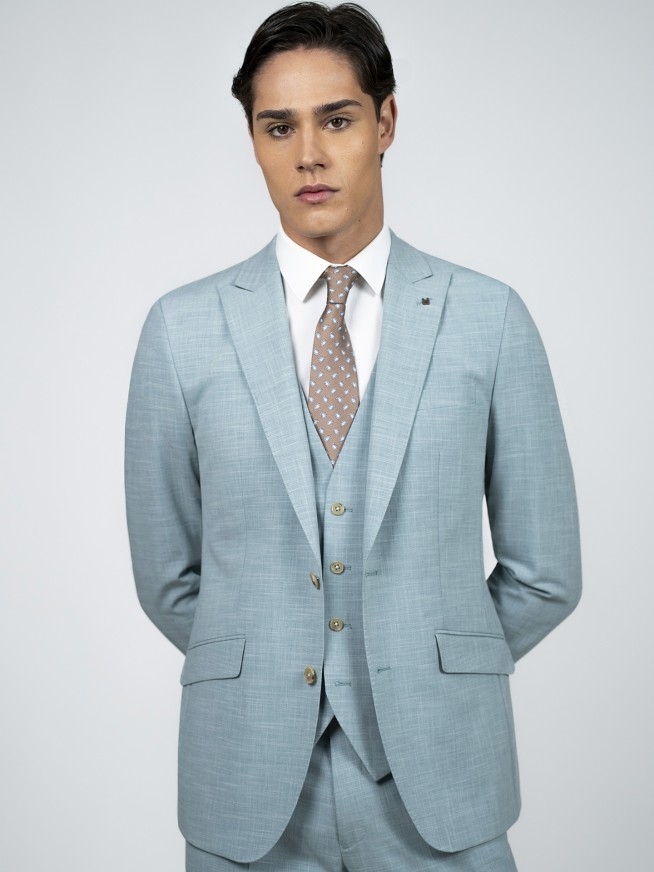 Regular Fit Light Green Easy Care Jacket