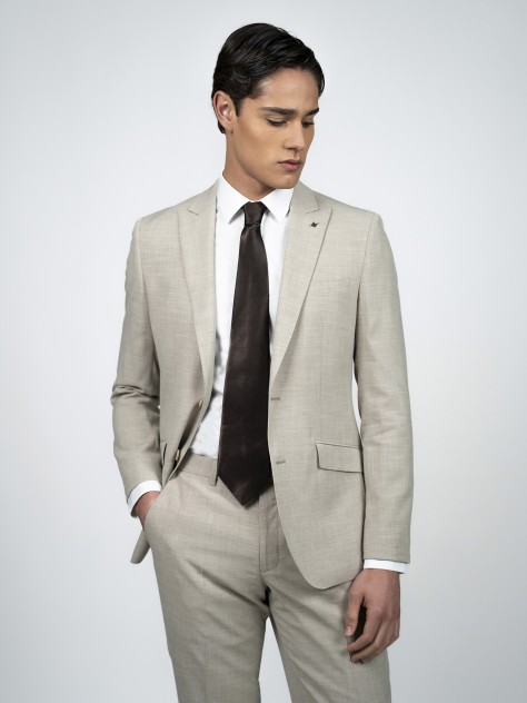 Regular Fit Sand Easy Care Jacket - Image product