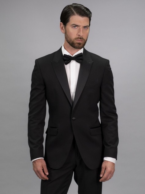 Regular Fit Black     Stretch  Jacket - Image product