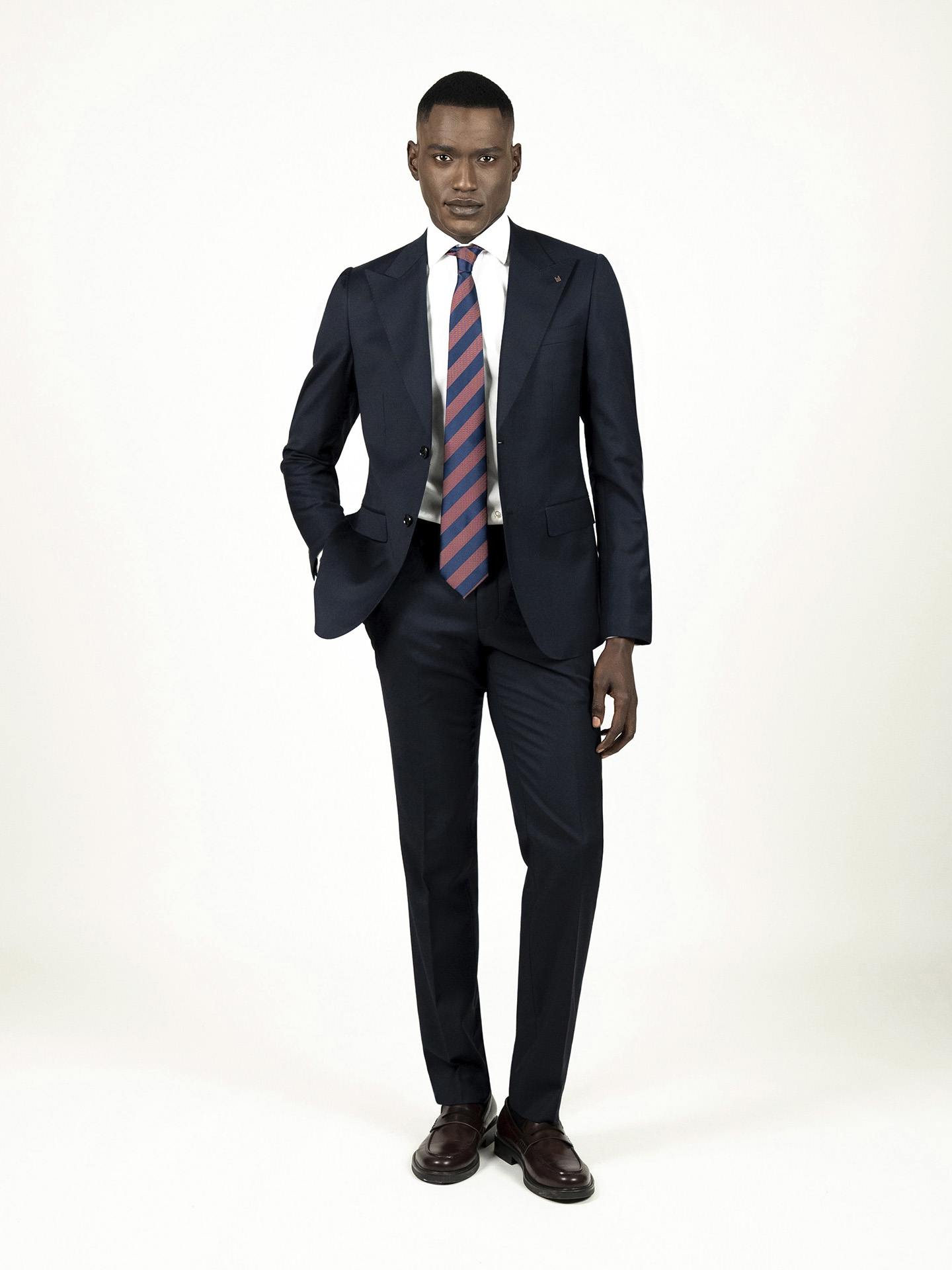 Dark Blue Slim Fit Blazer