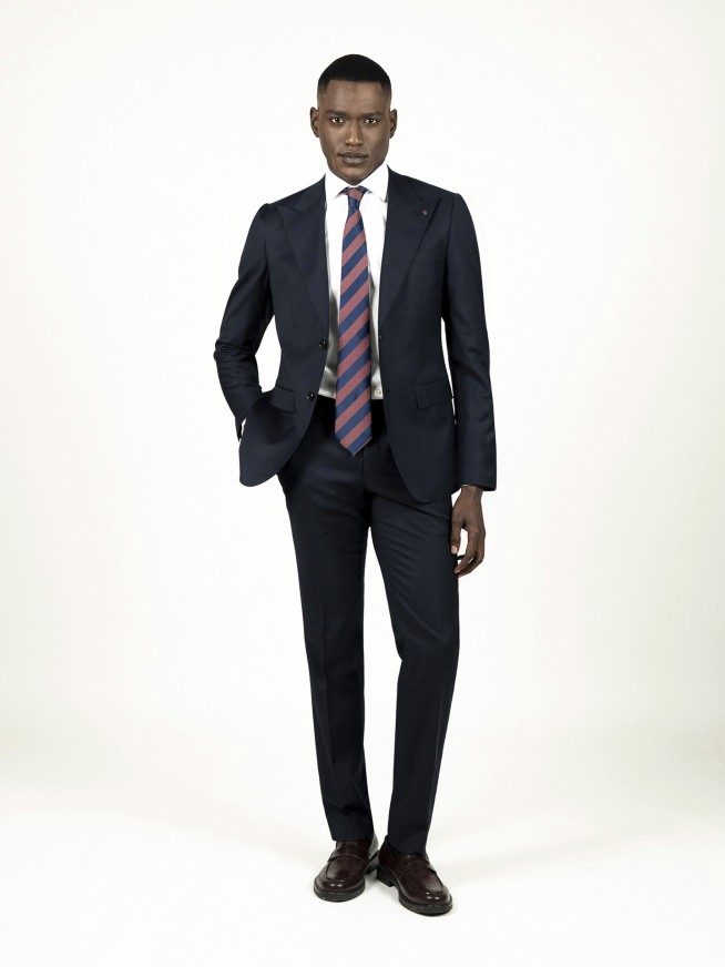 Dark Blue Slim Fit Blazer